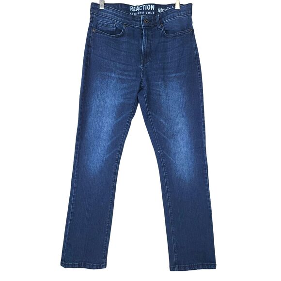 Kenneth Cole Reaction Jeans Straight Leg Men 30 / 30 Dark Wash Classic - Picture 1 of 9